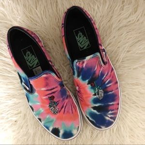 Vans Tie Dye Slip Ons